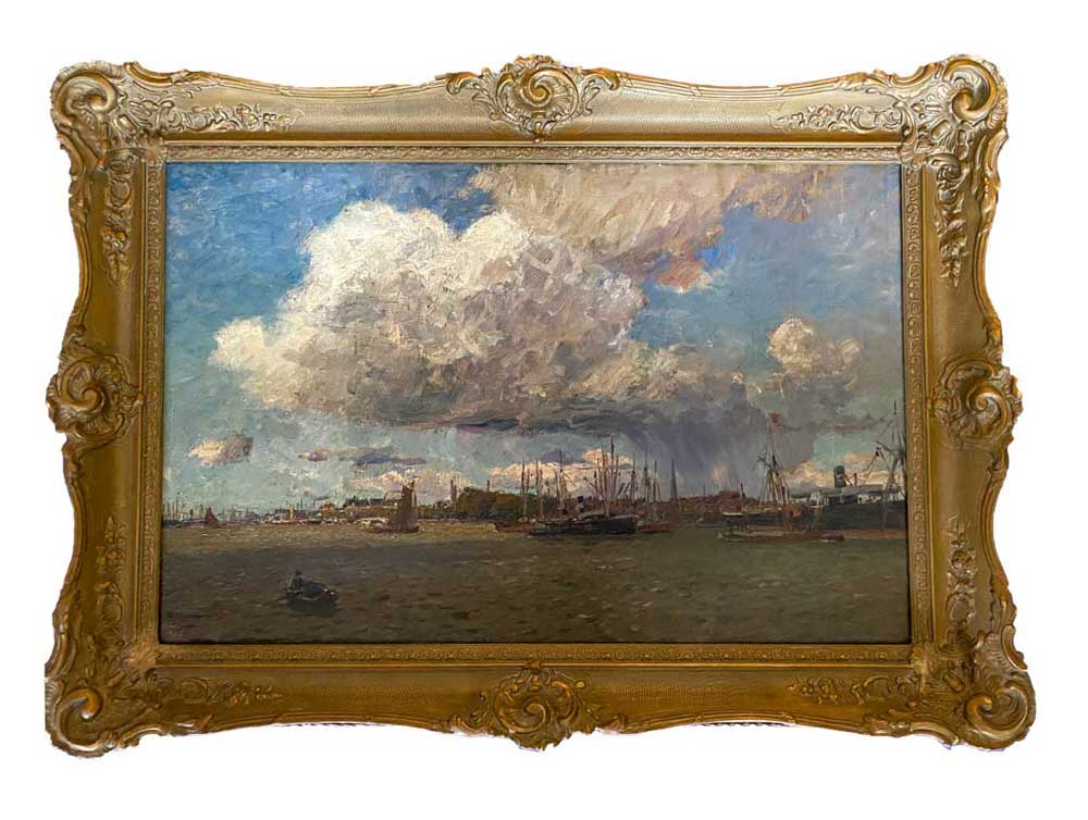 Friedrich Kallmorgen „Im Hafen von Rotterdam“ in Weilburg
